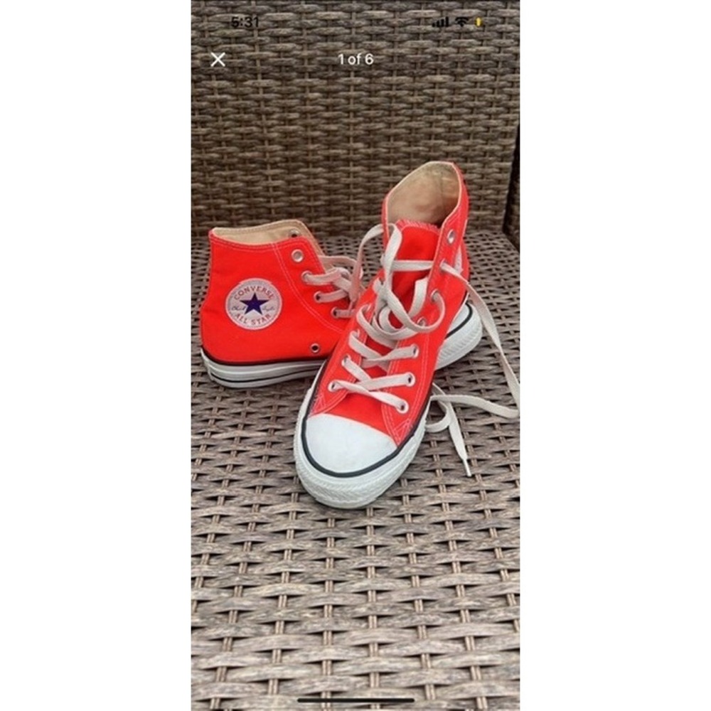 Converse Red High-Top Sneakers
